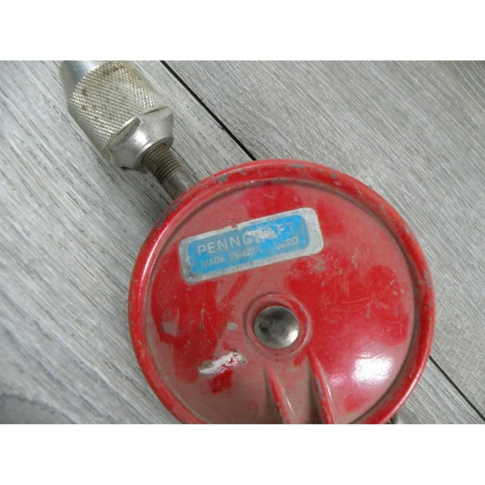 Penncraft 9220 Hand Drill 11.5 in Red Steel Single Pinion Design Vintage Crank